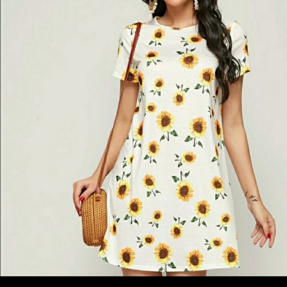 Plus sz 16 sunflower 🌻 dress - Picture 5 of 16